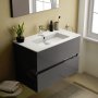 Ideal Standard Eurovit+ 80cm Wall Mounted Vanity Unit with 2 Drawers - Mid Grey