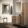 Ideal Standard Eurovit+ 80cm Wall Mounted Vanity Unit with 2 Drawers - Natural Oak