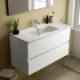 Ideal Standard Eurovit+ 100cm Wall Mounted Vanity Unit with 2 Drawers - Gloss White