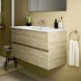 Ideal Standard Eurovit+ 100cm Wall Mounted Vanity Unit with 2 Drawers - Natural Oak