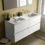 Ideal Standard Eurovit+ 120cm Wall Mounted Vanity Unit with 4 Drawers - Gloss White