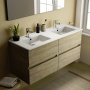 Ideal Standard Eurovit+ 120cm Wall Mounted Vanity Unit with 4 Drawers - Natural Oak