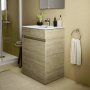 Ideal Standard Eurovit+ 60cm Floor Standing Vanity Unit with 2 Doors - Natural Oak