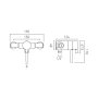 Vado Edit 1 Outlet Exposed Thermostatic Shower Valve