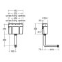 Armitage Shanks Conceala 3 Single Flush 6L Cistern, Top/Bottom Inlet, Pneumatic Actuation