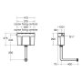 Armitage Shanks Conceala 3 Dual Flush 6/4L Cistern, Side Inlet, Pneumatic Actuation