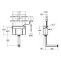 Armitage Shanks Conceala 3 Sensorflow 21 Single Flush 6L Cistern, Side Inlet