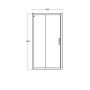 Ideal Standard Connect 2 1100mm Slider Door - Chrome