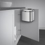 Smedbo Outline Lite Wall Mounted Bin - Stainless Steel