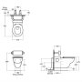 Armitage Shanks Contour 21 Wall Hung Toilet - 700mm Projection - White