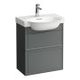 Laufen The New Classic 600mm Vanity Unit with Two Drawers - Traffic Grey