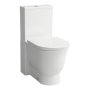 Laufen The New Classic Rimless Close Coupled Toilet (Bottom Inlet) - Matt White