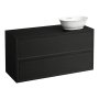 Laufen The New Classic 1200mm Drawer Element with Right Hand Cutout with Two Drawers - Blacked Oak