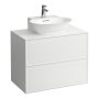 Laufen The New Classic 800mm Drawer Element for Basin with Two Drawers - Gloss White