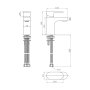 Abacus Ki Mono Basin Mixer - Brushed Nickel