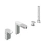 Abacus Ki Deck Mounted Bath-Shower Mixer 4 Tap Hole - Chrome