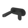 Abacus Ki Wall Mounted Basin Mixer - Matt Black