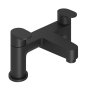 Abacus Ki Deck Mounted Bath Filler - Matt Black