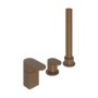 Abacus Ki Deck Mounted Bath Shower 3 Tap Hole - Brushed Bronze