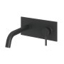 Abacus Iso Wall Mounted Basin Mixer - Matt Black