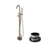 Abacus Iso Freestanding Bath-Shower Mixer - Brushed Nickel