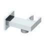 Abacus Emotion Square Wall Outlet Shower Valve & Holder - Chrome