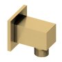 Abacus Emotion Square Wall Outlet Shower Valve - Brushed Brass