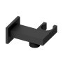 Abacus Emotion Square Wall Outlet Shower Valve & Holder - Matt Black