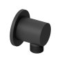 Abacus Emotion Round Wall Outlet Shower Valve - Matt Black