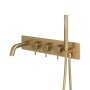 Abacus Iso Pro Thermostatic Concealed Bath-Shower Mixer - Brushed Brass