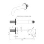 Abacus Iso Pro Bath Spout - Brushed Brass