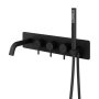 Abacus Iso Pro Thermostatic Concealed Bath-Shower Mixer - Matt Black