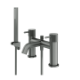 Abacus Iso Pro Deck Mounted Bath-Shower Mixer - Anthracite