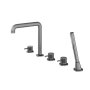 Abacus Iso Pro Deck Mounted 5 Tap Hole Bath-Shower Mixer - Anthracite