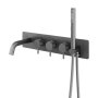 Abacus Iso Pro Thermostatic Concealed Bath-Shower Mixer - Anthracite