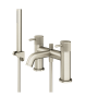 Abacus Iso Pro Deck Mounted Bath-Shower Mixer - Brushed Nickel