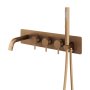 Abacus Iso Pro Thermostatic Concealed Bath-Shower Mixer - Brushed Bronze