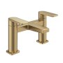 Abacus Edge Deck Mounted Bath Filler - Brushed Brass