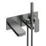 Abacus Edge Wall Mounted Concealed Bath-Shower Mixer - Anthracite