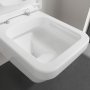 Villeroy & Boch Architectura Square Wall-Mounted Rimless Washdown Toilet with Directflush - White Alpin