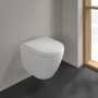 Villeroy & Boch Subway 2.0 Compact Wall-Mounted Rimless Washdown Toilet with Directflush - White Alpin