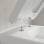 Villeroy & Boch Architectura Square Soft Close Toilet Seat and Cover with Quick Release - White Alpin