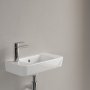 Villeroy & Boch O.Novo 500mm Wall-Hung Cloakroom Basin with Overflow - Left Hand