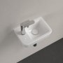 Villeroy & Boch O.Novo 360mm Wall-Hung Cloakroom Basin with Overflow - Left Hand