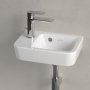 Villeroy & Boch O.Novo 360mm Wall-Hung Cloakroom Basin with Overflow - Left Hand