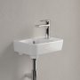 Villeroy & Boch O.Novo 360mm Wall-Hung Cloakroom Basin with Overflow - Right Hand