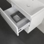 Villeroy & Boch Avento 600mm 2 Drawer Vanity Unit with Chrome Handles - Brilliant White