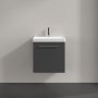 Villeroy & Boch Avento 500mm 1 Right Hand Door Vanity Unit - Matt Graphite