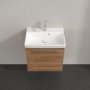 Villeroy & Boch Avento 500mm 1 Right Hand Door Vanity Unit - Oak Kansas