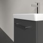 Villeroy & Boch Avento 400mm 1 Right Hand Door Vanity Unit - Matt Graphite